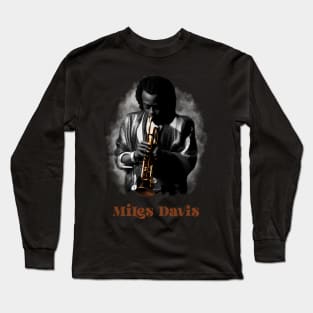 The Man Miles Davis Long Sleeve T-Shirt